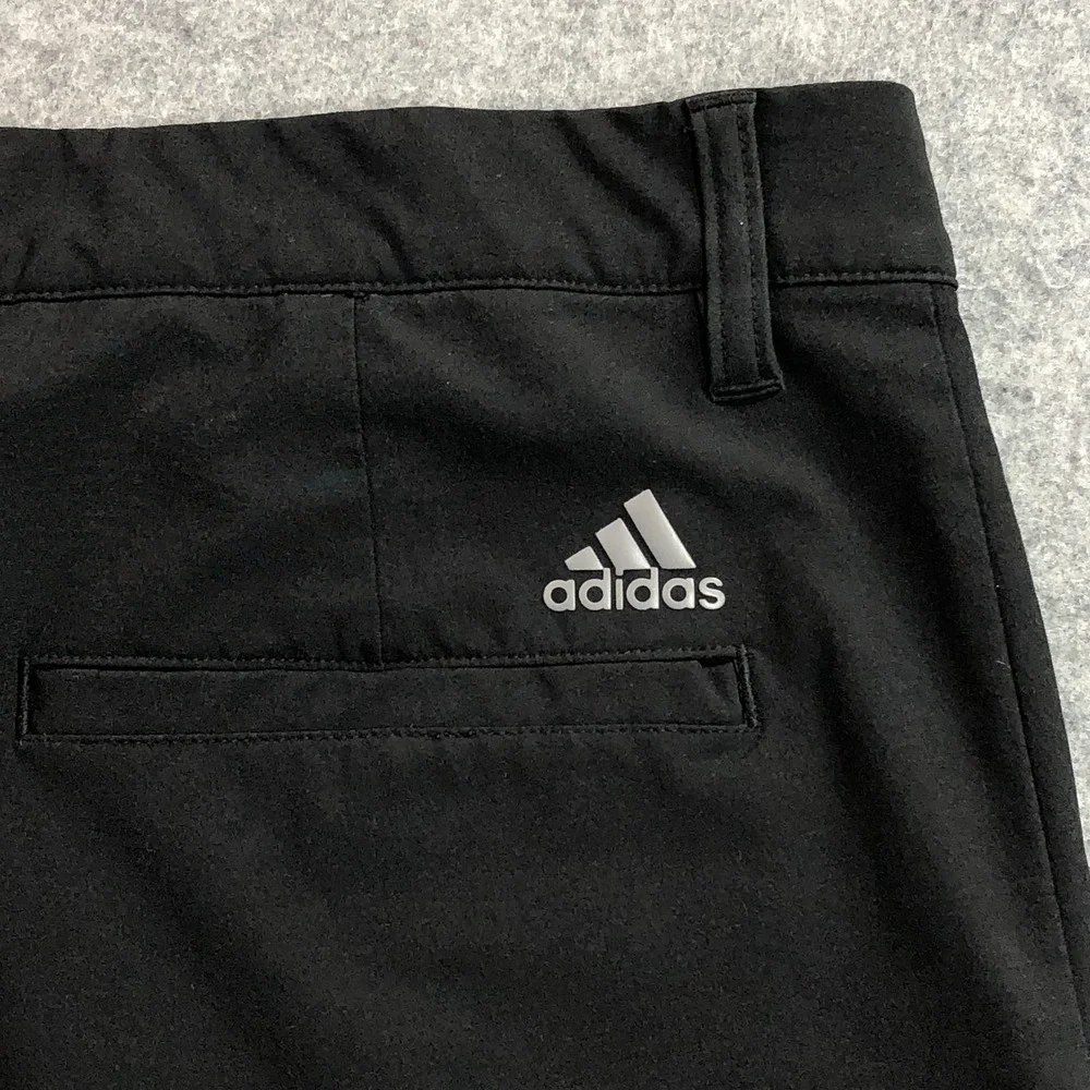 Adidas Mens Golf Shorts 34 Black Performance Stretch Gripper Waistband